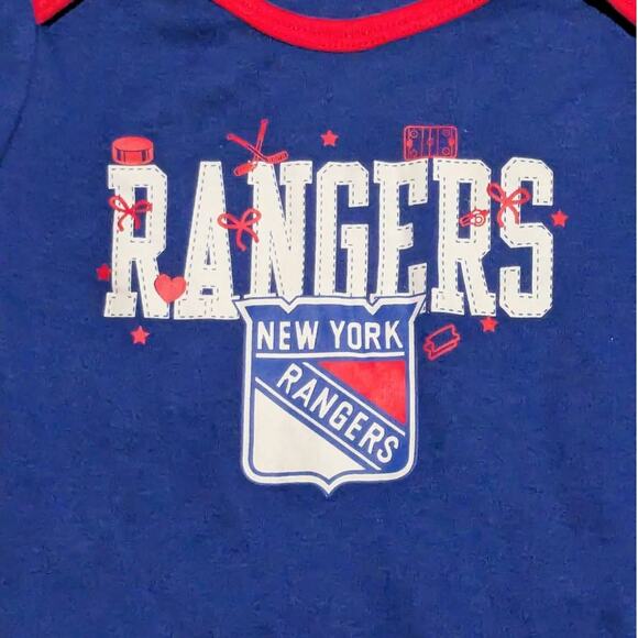 NHL NewYork Rangers Babies One Piece Bodysuit Size 6/9 M - Picture 2 of 4